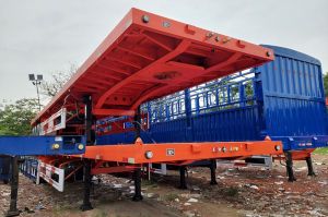 Moóc sàn 40feet Fushi 12m4 lốp 12 không săm